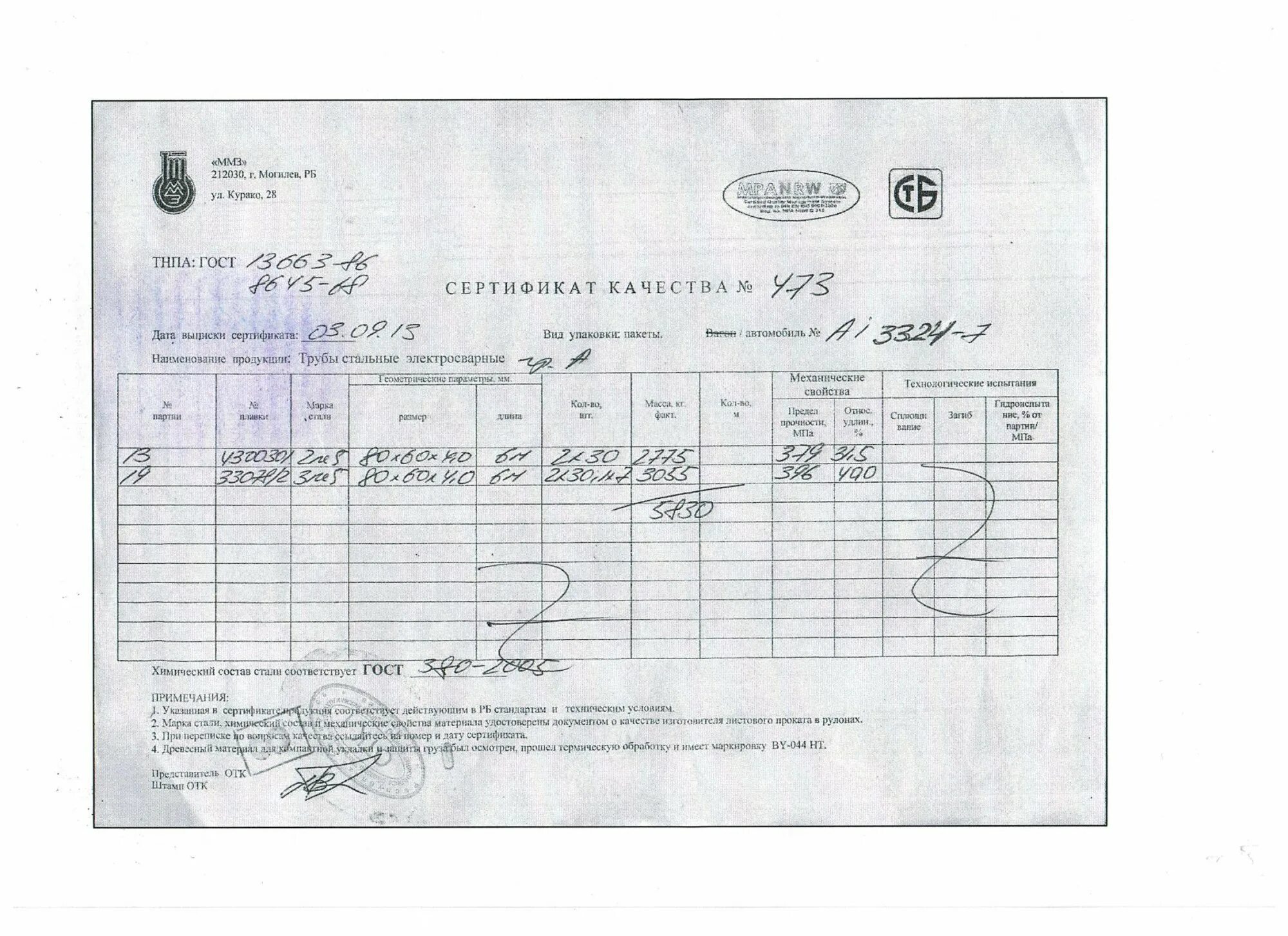 Труба профильная 40х40х3 сертификат соответствия. Труба 80х80х4 сертификат качества. Труба профильная 80х80х4 сертификат качества.