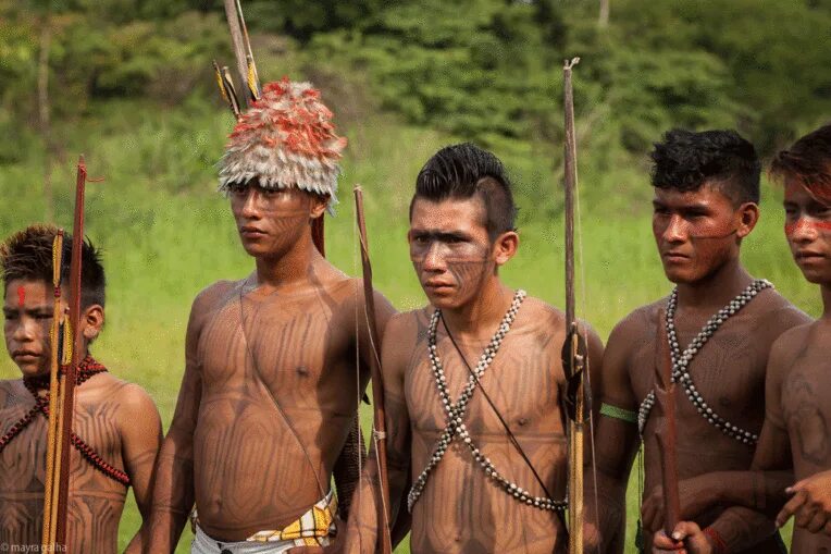 Племена Амазонии. Красивые девушки племен