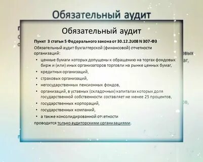 Независимый аудит организации