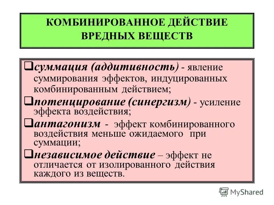 Комбинированное воздействие