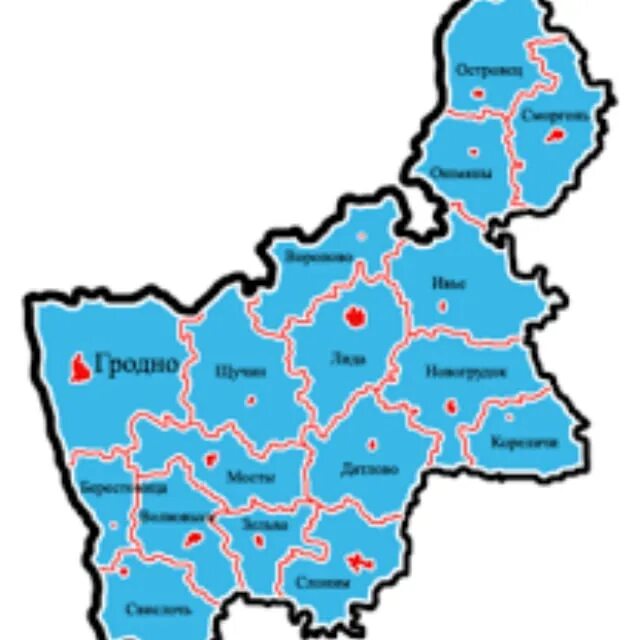 Местоположение гродно. Гродненская область на карте Беларуси. Гродненская область карта по районам. Гродненская область районы Гродненской области. Карта Гродненской области с районами.