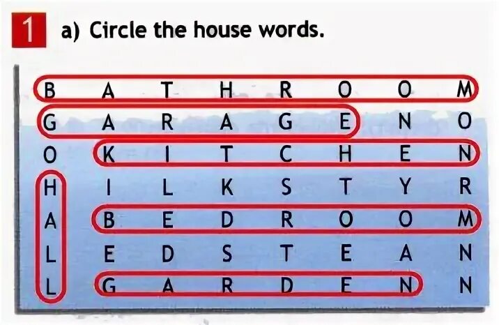 Write the words in the groups