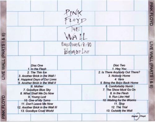 Пинк Флойд стена. The Wall CD. Pink Floyd the Wall обложка альбома. Pink Floyd the Wall Треклист. Стен перевод песни