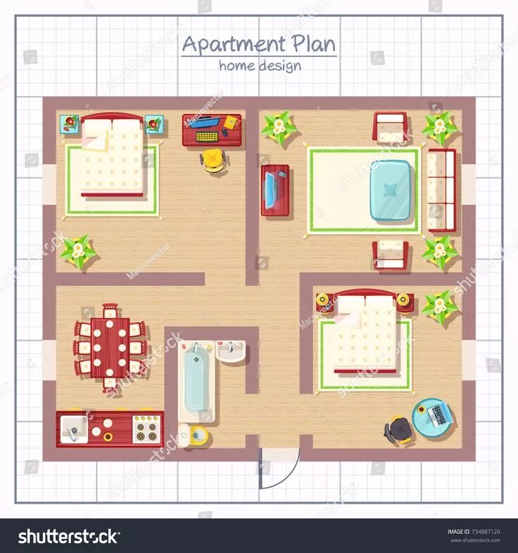 Furniture floor plan Vectors & Illustrations for Free Download Freepik