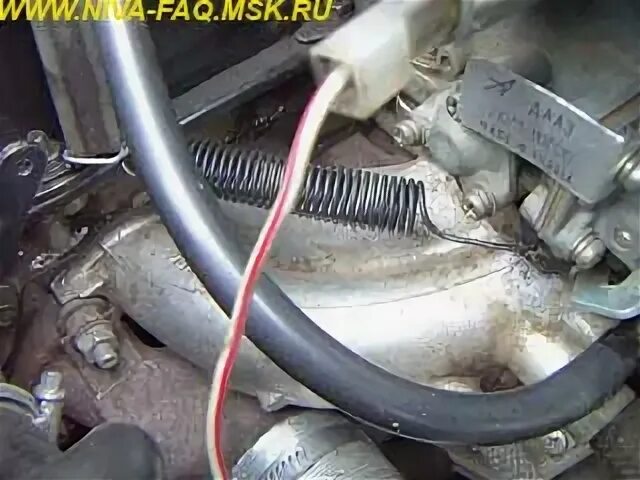Тросиковый привод газа в карбовой Ниве