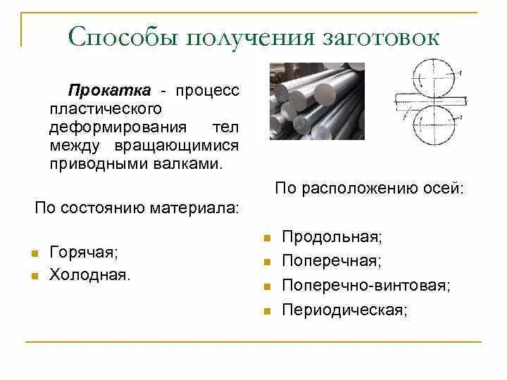 Способы изготовления детали