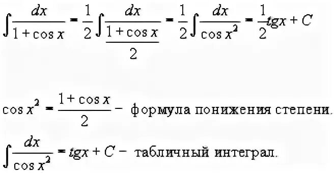 Интеграл 1 dx