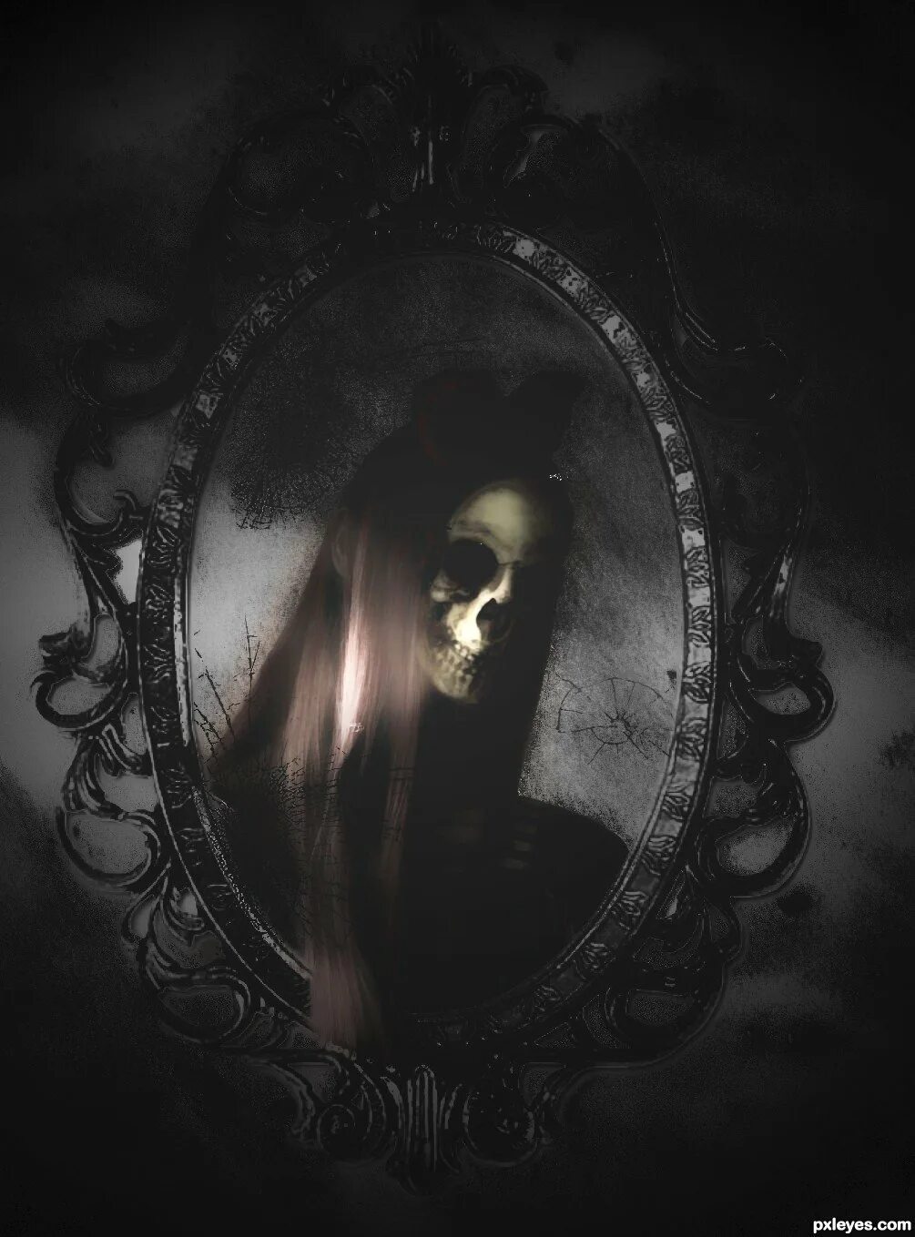 Темное зеркало суть. Зеркало Луи АРПО 1743. Магическое зеркало. Страшное отражение в зеркале.