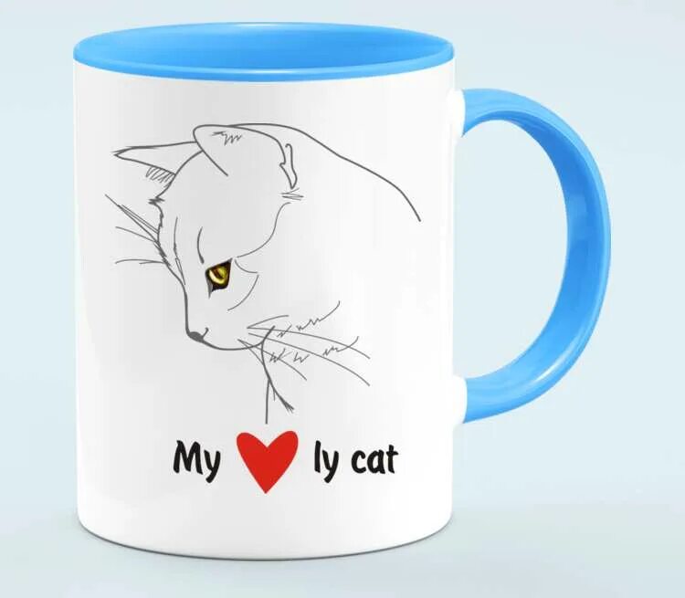 My cat is give. Кружка кошка. кружки с кошками. кружка i love my cat. кружка с голубыми котами.