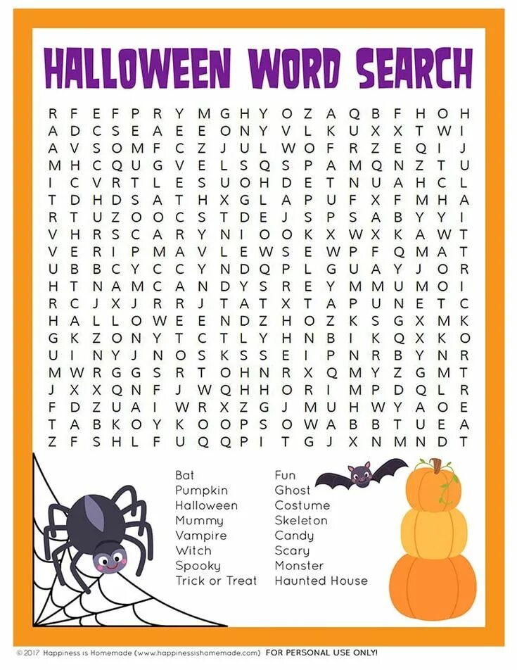 What colours are associated with halloween