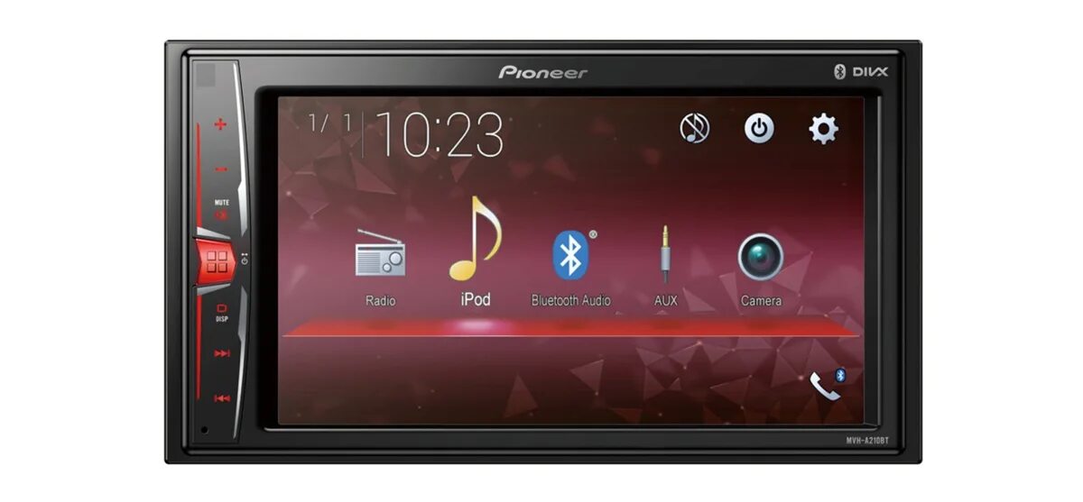 Pioneer DMH-g221bt. Pioneer 2 din DMH-g221bt распиновка. Автомагнитола с монитором.