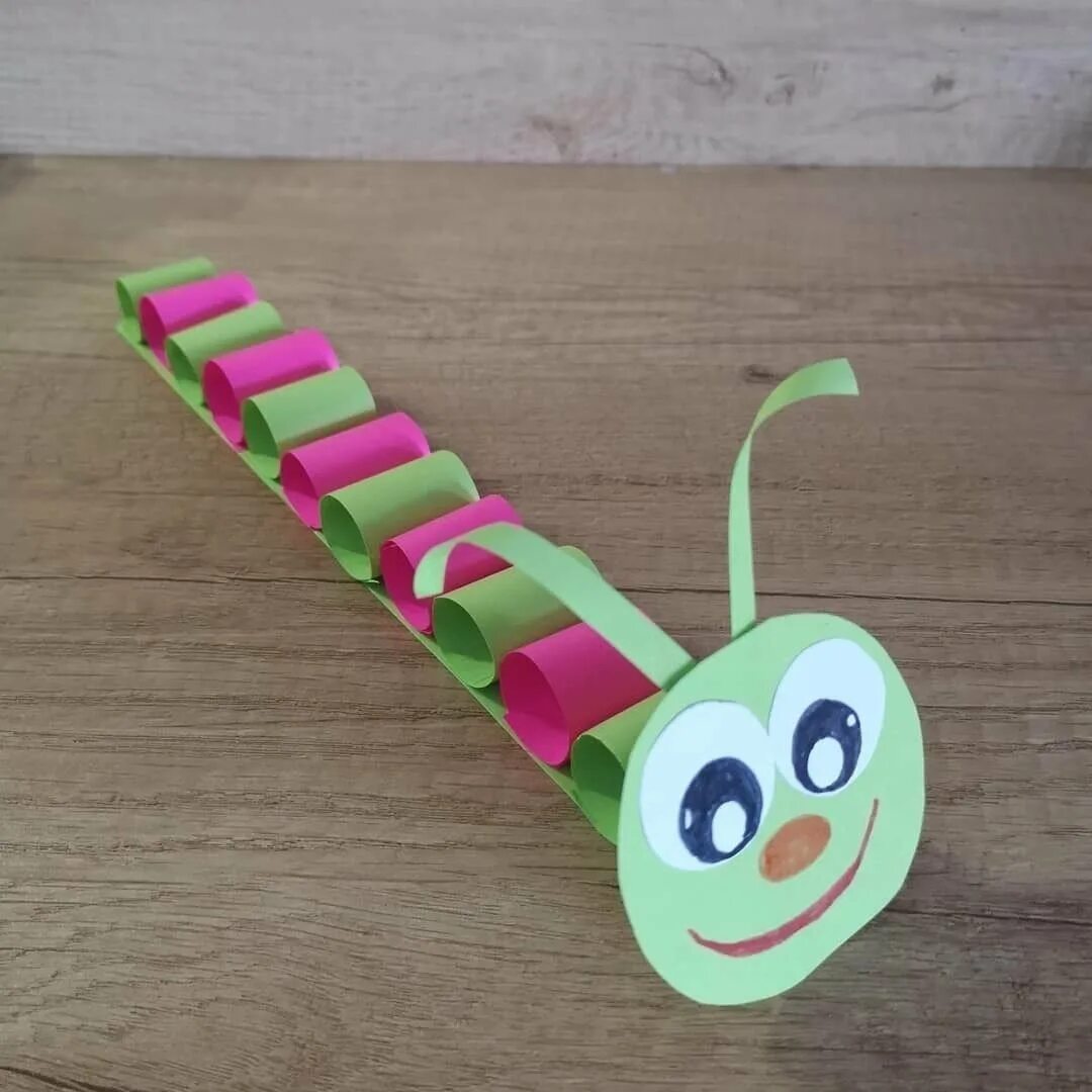 Гусеница из картона. Гусеница из картона