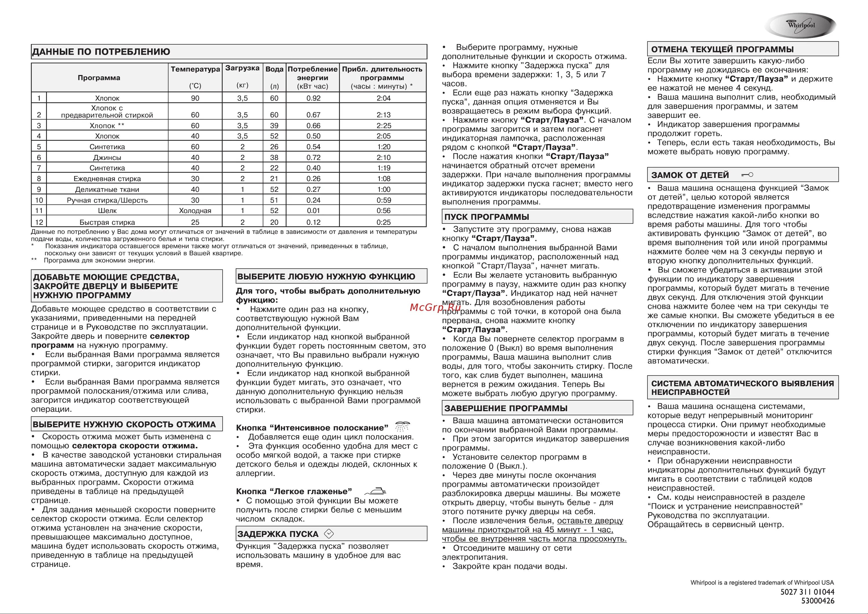 Неисправность вирпул. Стиральная машина Whirlpool AWG 292. Вирпул стиральная машина AWG 538. Стиральная машина Вирпул AWG 530 инструкция. Стиральная машина Вирпул AWG 292 коды ошибок.