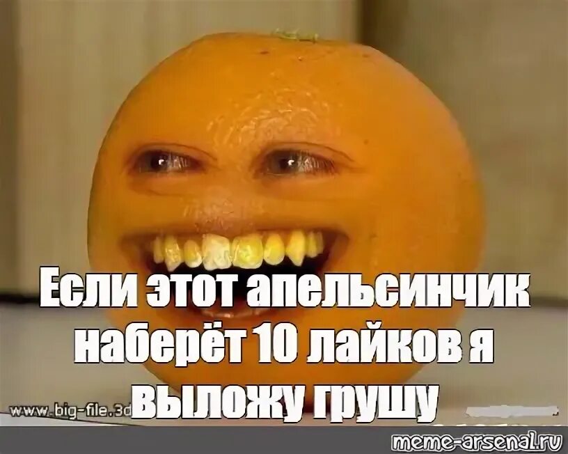 Апельсин Мем. Если наберет лайков выложу. Если помидор наберет 10 лайков я выложу. Надоедливый апельсин Мем.