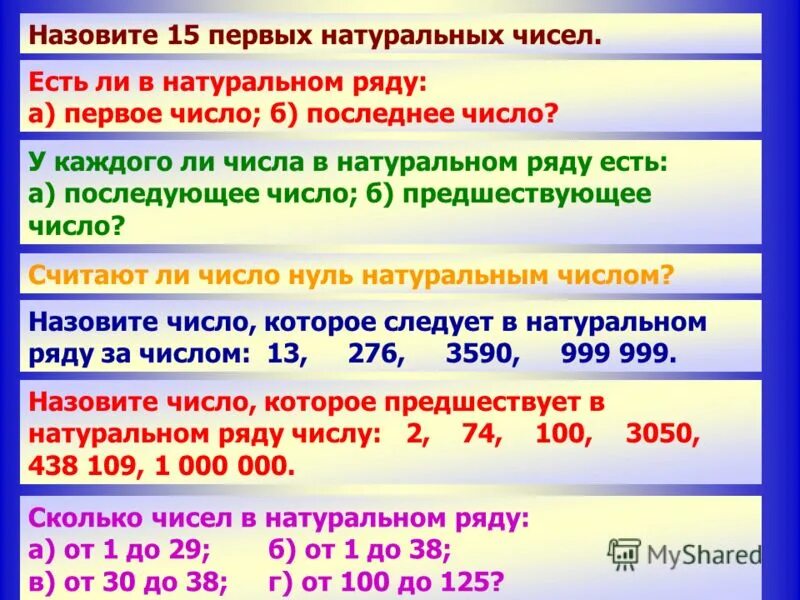 Сколько натуральных чисел в 23. Сколько натуральных чисел в 23