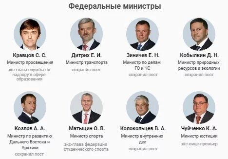 Министр российского правительства