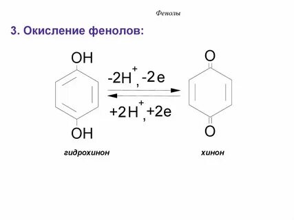Окисление фенола перманганатом калия