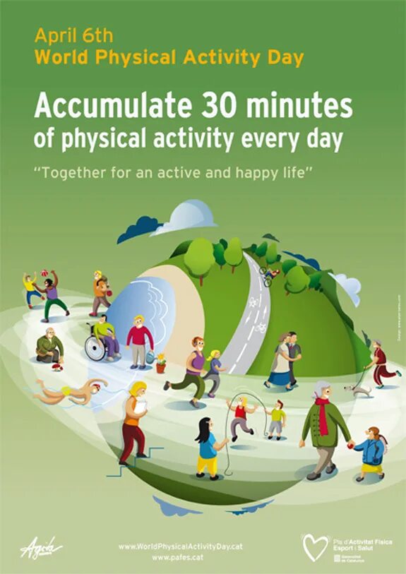 Physical world. Activity Day. World Health Action Day. Losing connection with physical World.