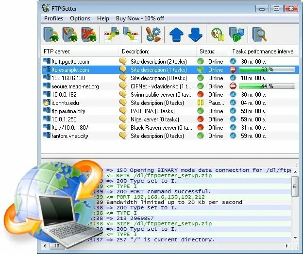 Версии 1.5 97.0 8. FTPGETTER professional. Professional 5. INTRAWEB Ultimate.