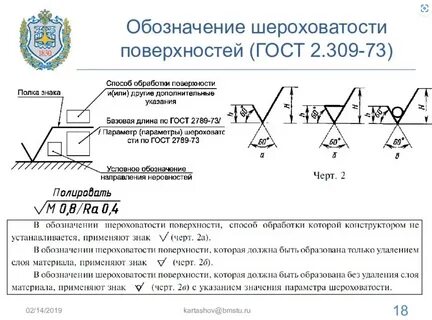 Ескд обозначение шероховатости поверхностей