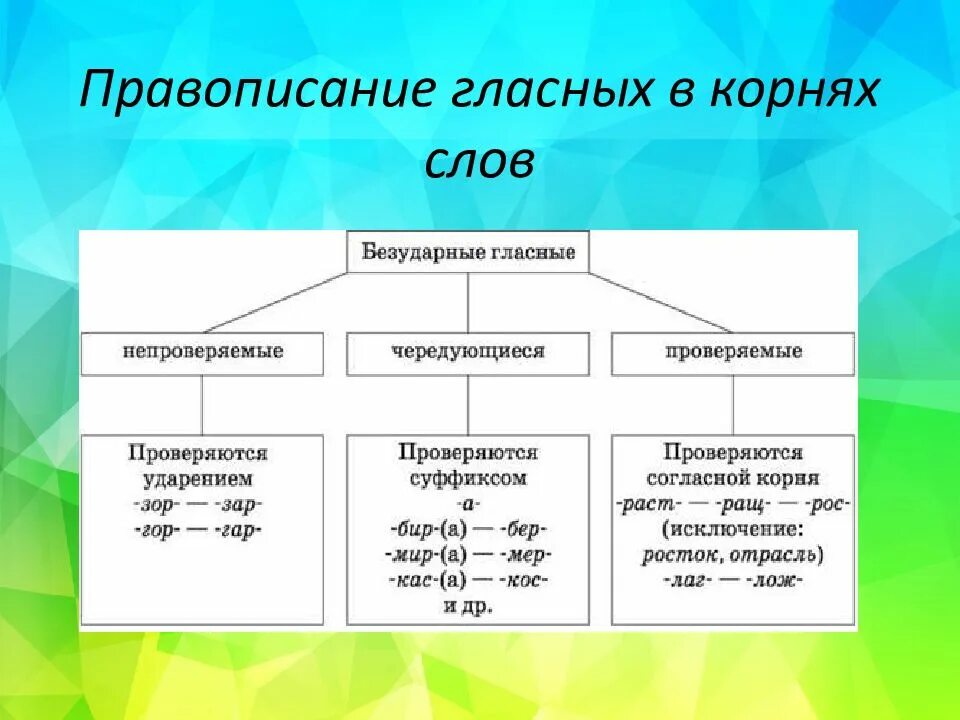 Выпадающие гласные в корне слова