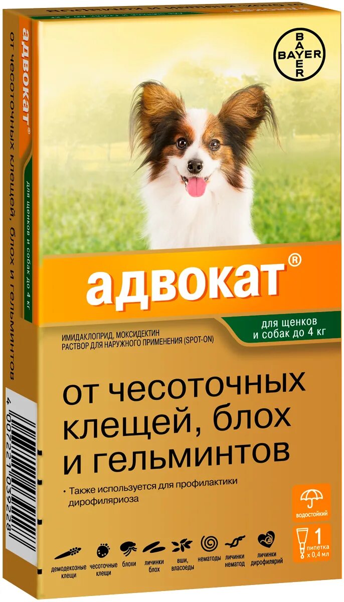 Адвокат капли для собак до 4 кг. Адвокат от блох для щенков. Адвокат капли на холку для собак. Байер адвокат для собак. Адвокат от блох и клещей