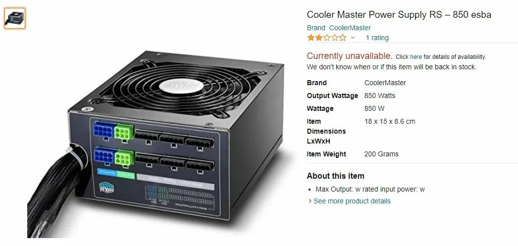 Rs masters. Coolermaster 850w v850 (rs850-afbag1-eu). Cooler Master 850w ATX RS-850-ESBA. Cooler Master (RS-a00-ESBA). Распиновка Cooler Master RS-800.