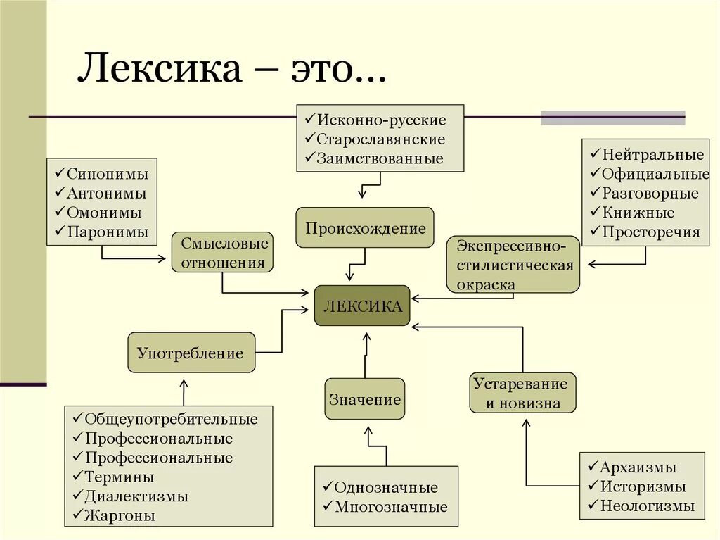 Новая лексика в современной лексике. Лексика русского языка. Разделы лексики русского языка. Лексика это в русском. Термины раздела лексика.