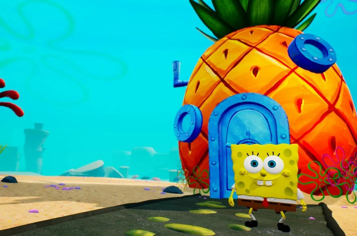 Battle sponge bob. Дом ананас губки боба. губка боб квадратные штаны бикини боттом. spongebob squarepants - bfbbr. spongebob squarepants: battle for bikini bottom - rehydrated.