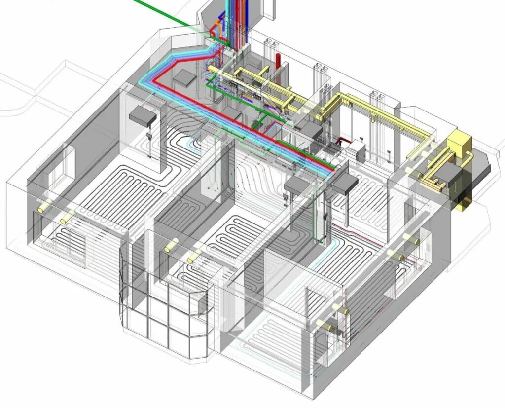 Проектирование систем овик. Система чиллер-фанкойл проект. Чиллер Revit. Овик система кондиционирования. Система обогрева помещения