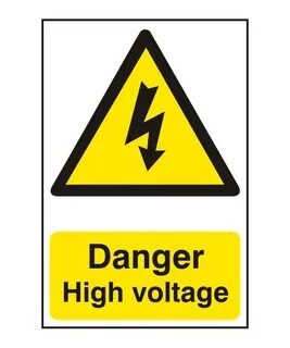 Danger high voltage electric