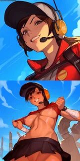 femscout, scout (team fortress 2), team fortress 2, tagme, watermark, ai ge...