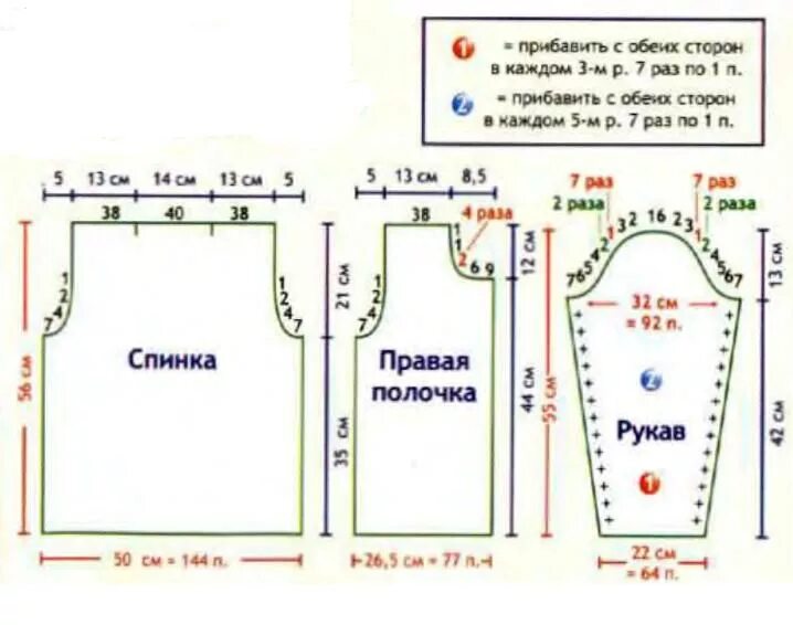 Пройма рукава спицами схема для начинающих Pin by Vikka Exe on Вязание Math, Math equations