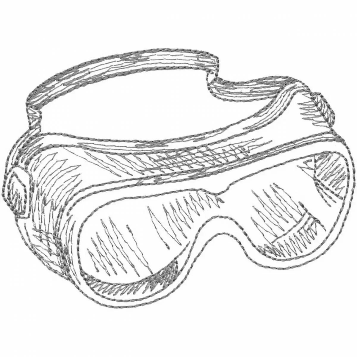 Рисунок очков карандашом. Очки защитные. Защитные очки вектор. Защитные очки черно белые. Очки для разукрашивания.