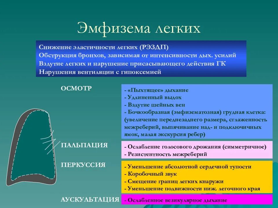 Причины изменений в легких. Дыхание при эмфиземе легких. Тип дыхания при эмфиземе. Дыхательный шум при эмфиземе. Тип дыхания при эмфиземе легких.