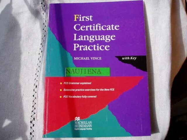 Michael vince advanced language. First certificate language practice. michael vince first certificate.