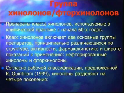 Группа фторхинолонов