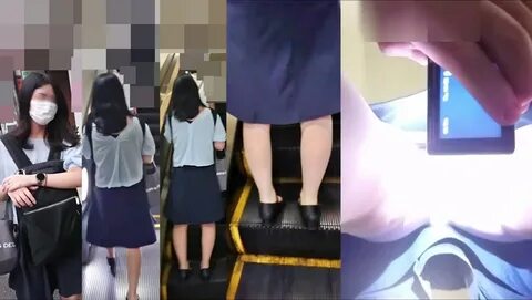 （9)眠そうなOLさん - 逆さ撮り博物館3.