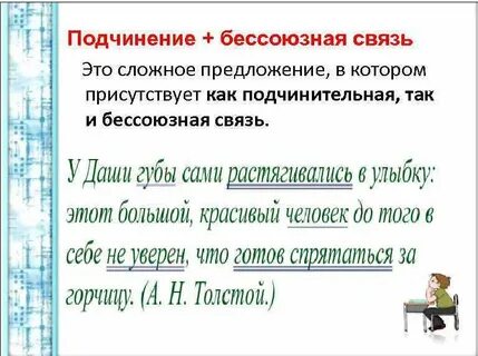 Сочинение подчинение примеры предложений