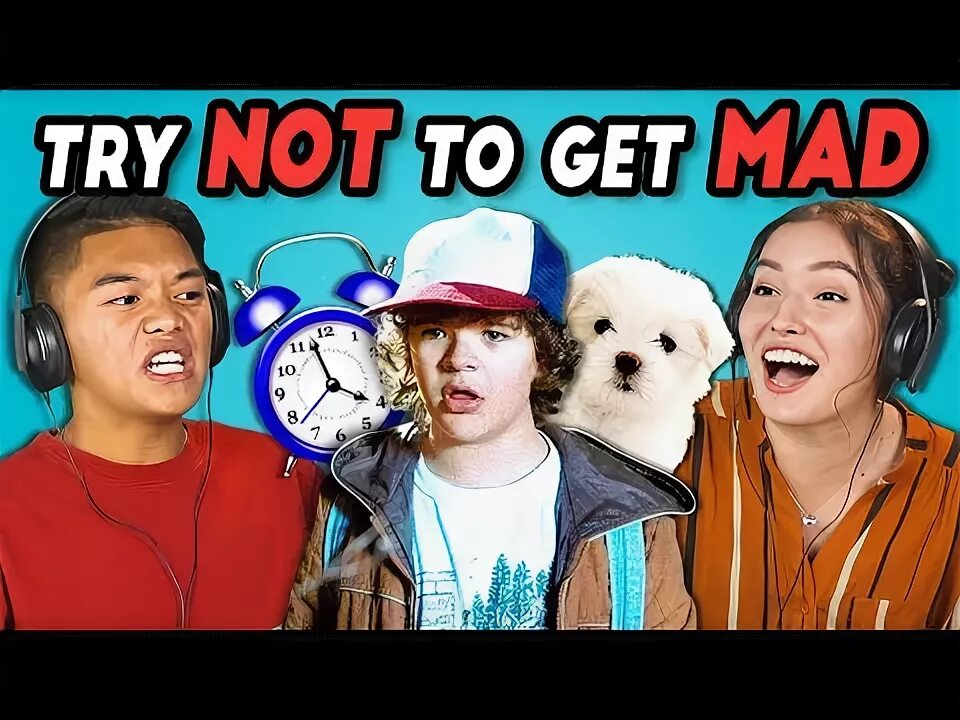 Try not to be. Try not to be