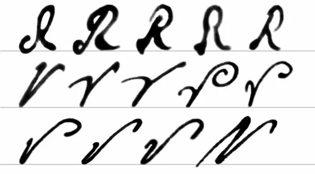 Cursive Letter r in Spanish. Span script