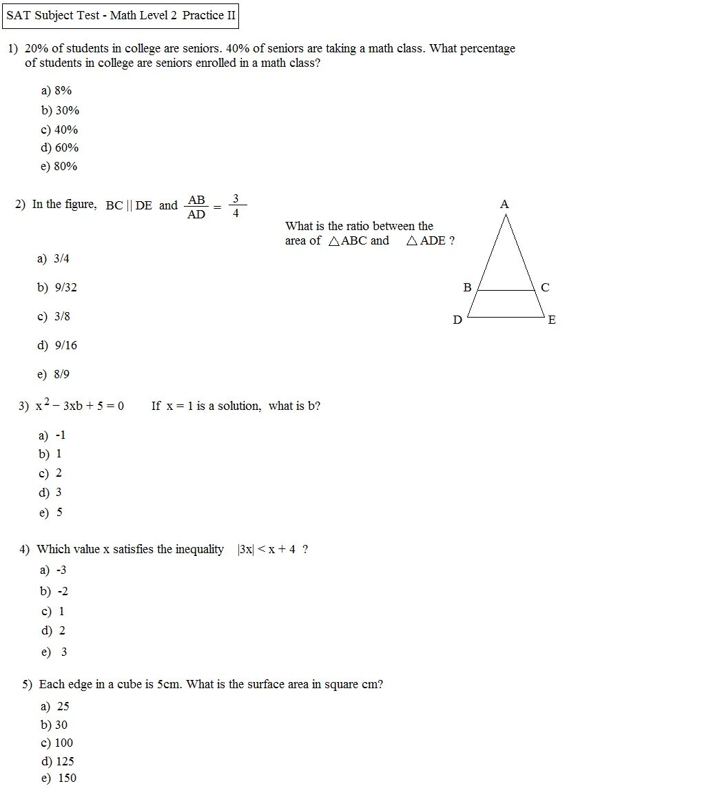 Sat Math. Sat Math Test. Sat Test Math example.