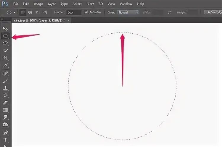 Canvas create oval