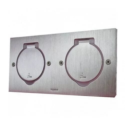 LEGRAND Блок встраиваемый IP44 квадратный бронза (2м) (089710