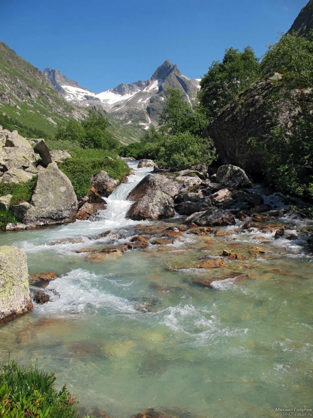 исток терека. река уллу в кчр. северная осетия терек. долина реки геналдон. р.