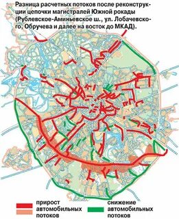 Южная рокада подробная схема на карте
