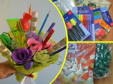 Канцелярский букет для учителя