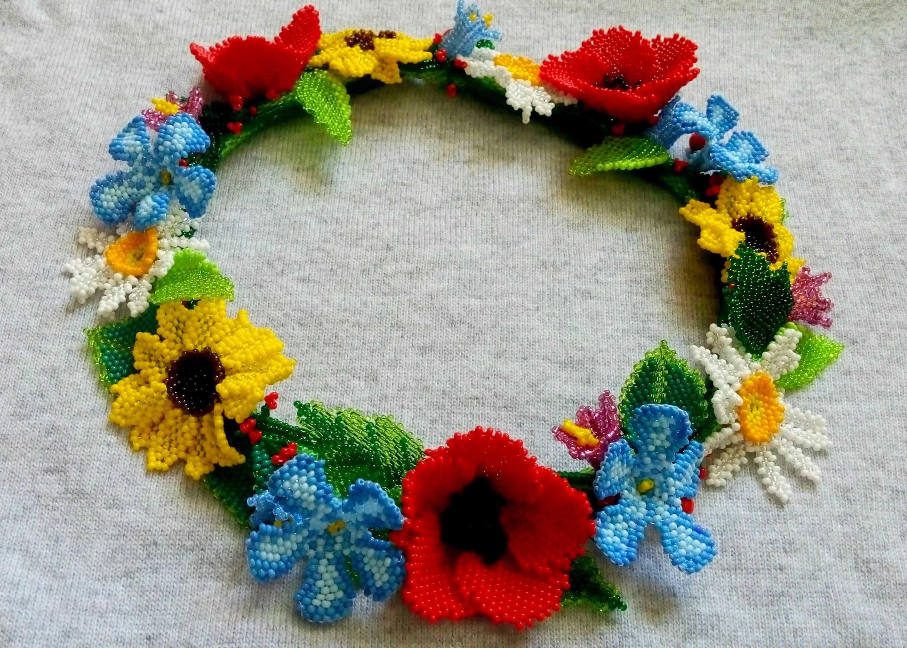 Украшения из бисера для начинающих. Бисер украшения. Необычные украшения своими руками. Бисероплетение. Ожерелье из пряжи.