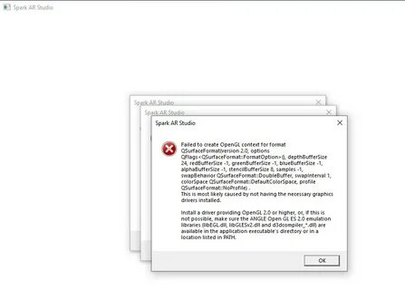 Что делать ошибка opengl