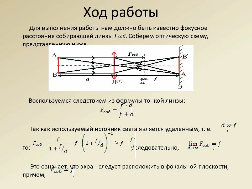 Чему равна оптическая сила рассеивающей линзы 10